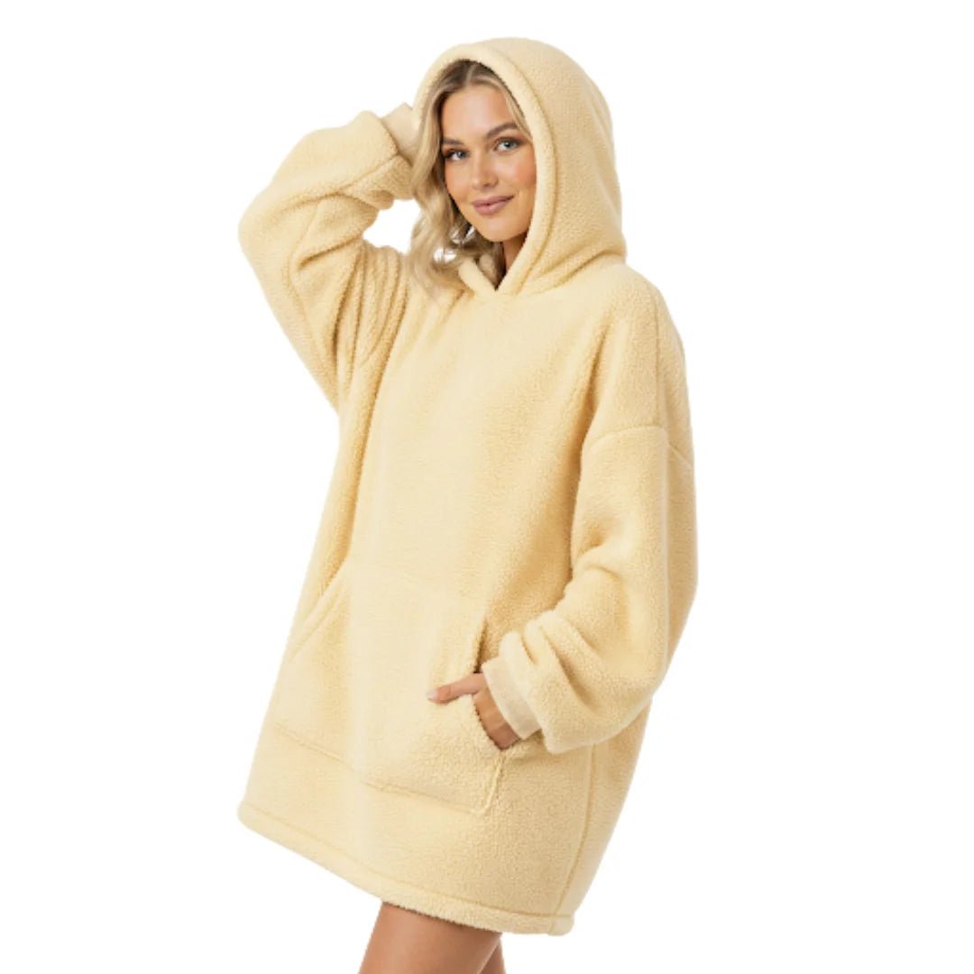 Kuschel - Hoodie Sand Gelb Liora